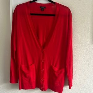 Red Halogen cardigan size S, perfect for fall or winter